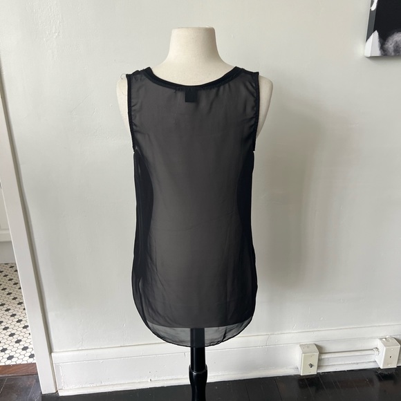 F21 Black Studded Sheer Blouse - Picture 7 of 8